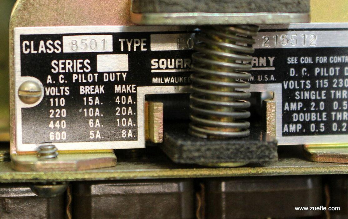 SQUARE COMPANY A.C. pilot duty / D.C. pilot duty Type P04 S3 215512 LS class8501
