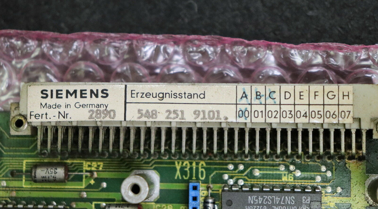 SIEMENS SINUMERIK Messkreis Baugruppe 6FX1125-1AA01 Version C gebraucht - ok