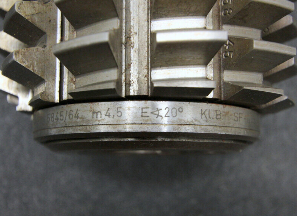 KLINGELNBERG Stollenwälzfräser involute spline hob Vorfräser m= 4,5mm BP III 20°