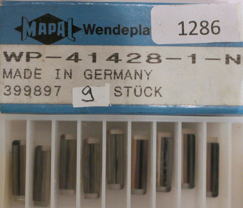 Wendeplatten MAPAL WP-41428-1-N / 399897 - 9 Stück