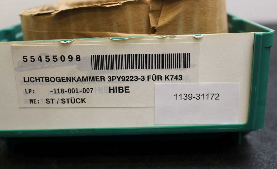 SIEMENS Lichtbogenkammer 3PY9223-3 für Schalter K7436