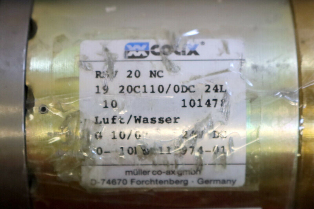 COAX Lateralventil RSV 20 NC für Luft/Wasser RSV 20 NC 19 20C110/0DC ID 101478