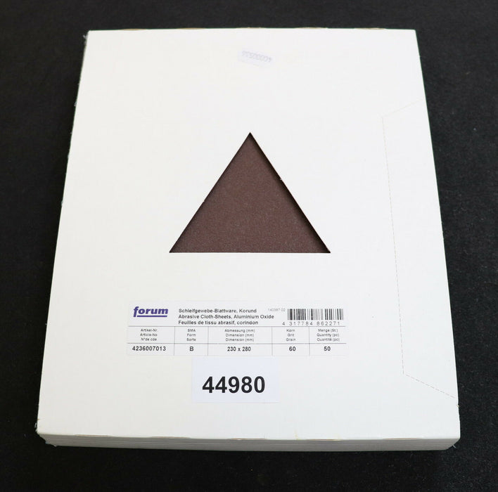 FORUM 100 Stück Schleifgewebe-Blattware Korund SMA B Abmessung 230 x 280mm