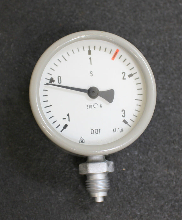 DRÄGER Manometer Typ 7202975 -1 … 3bar Kl.1,6 G1/2"