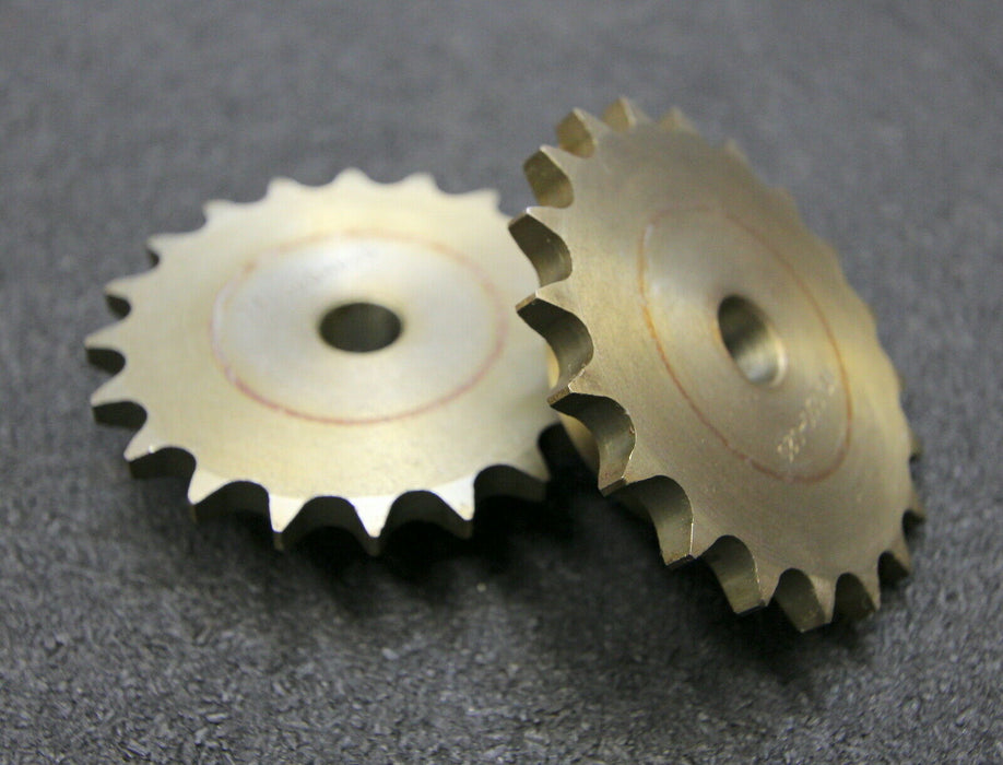 HENKENJOHANN 2x Kettenradscheibe mit einseitiger Nabe Teilung 3/8"x7/32" Z= 20