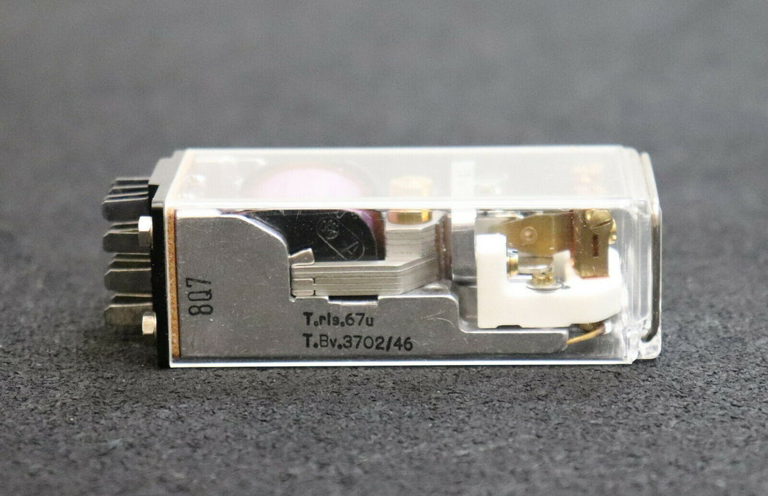 SIEMENS Kleinpolrelais T.rls 67u T.Bv.3702/46 P1-Kappe 8R12 3000/46 ohne Zapfen