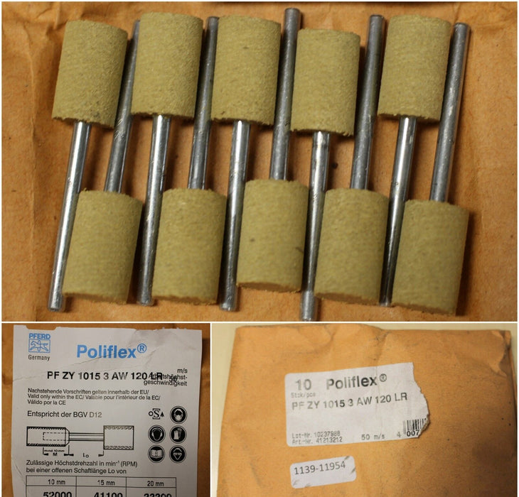 PFERD Poliflex Feinschleifstift PF ZY 1015/3 AW 120 LR-Art.Nr. 41213212-10 Stk.