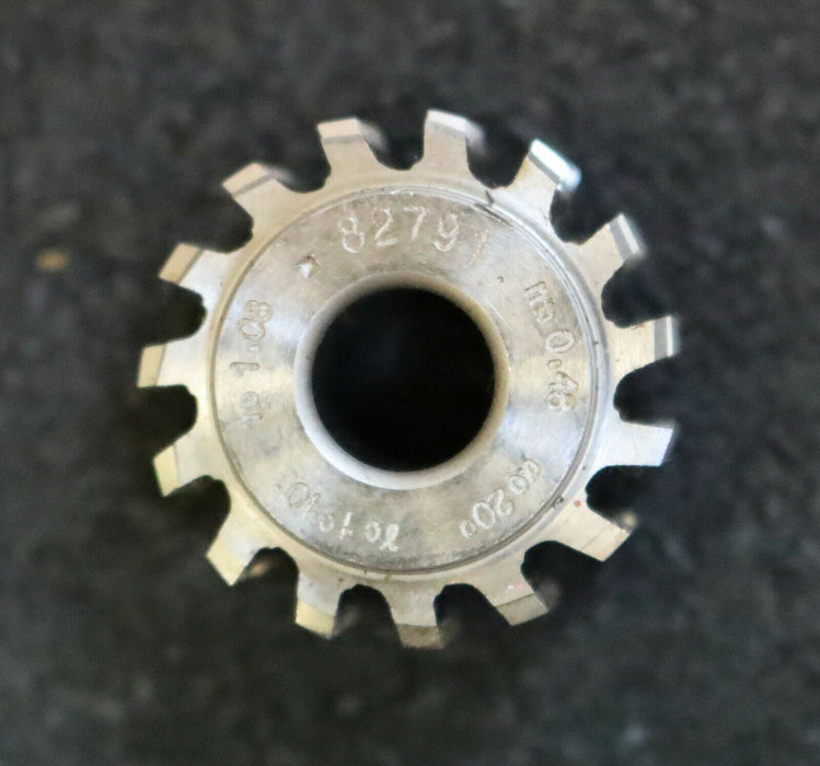MIKRON Vollstahl-Wälzfräser No. 82791 m= 0,48 ho= 1,08 Abmessungen Ø24x15xØ8mm