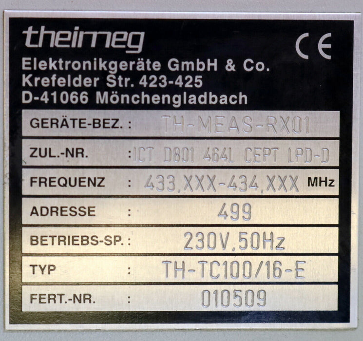 THEIMEG Funkfernsteuerung Empfänger für Hallenkran TH-MEAS-RX01 TH-TC100/16-E
