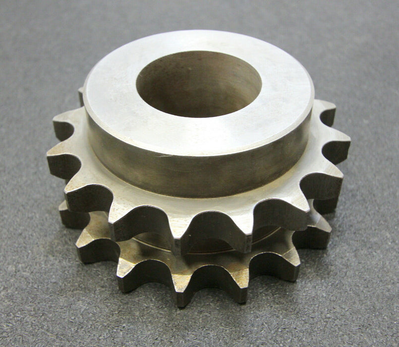HENKENJOHANN Zweifach-Kettenradscheibe einseitige Nabe Teilung 1"x17,02mm Z= 16