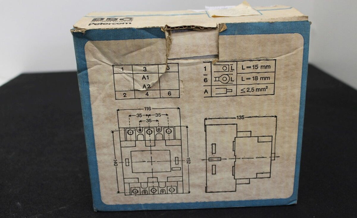 BBC Wechselstrom-Schütz BE 105 - 220VDC 660VAC 30...75kW