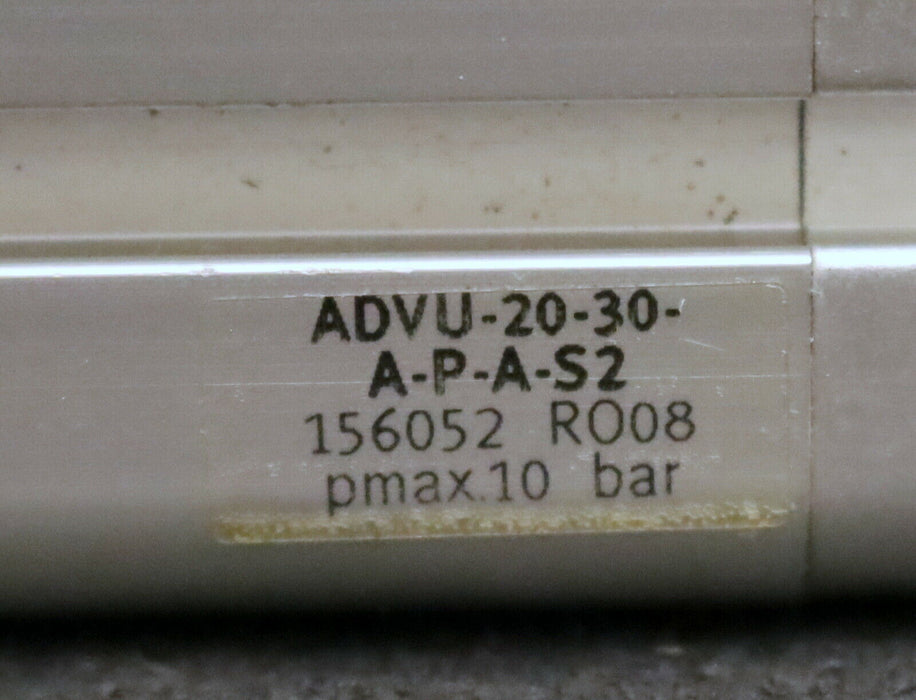 FESTO Kompaktzylinder doppeltwirkend ADVU-20-30-A-P-A-S2 Nr. 156052 pmax.= 10bar