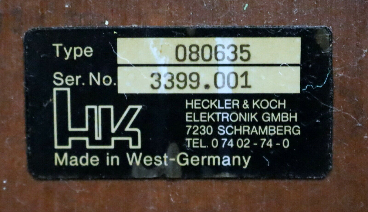 LORENZ BWO HECKER & KOCH Bedieneinheit Type 080635 + Platine 080873-080717