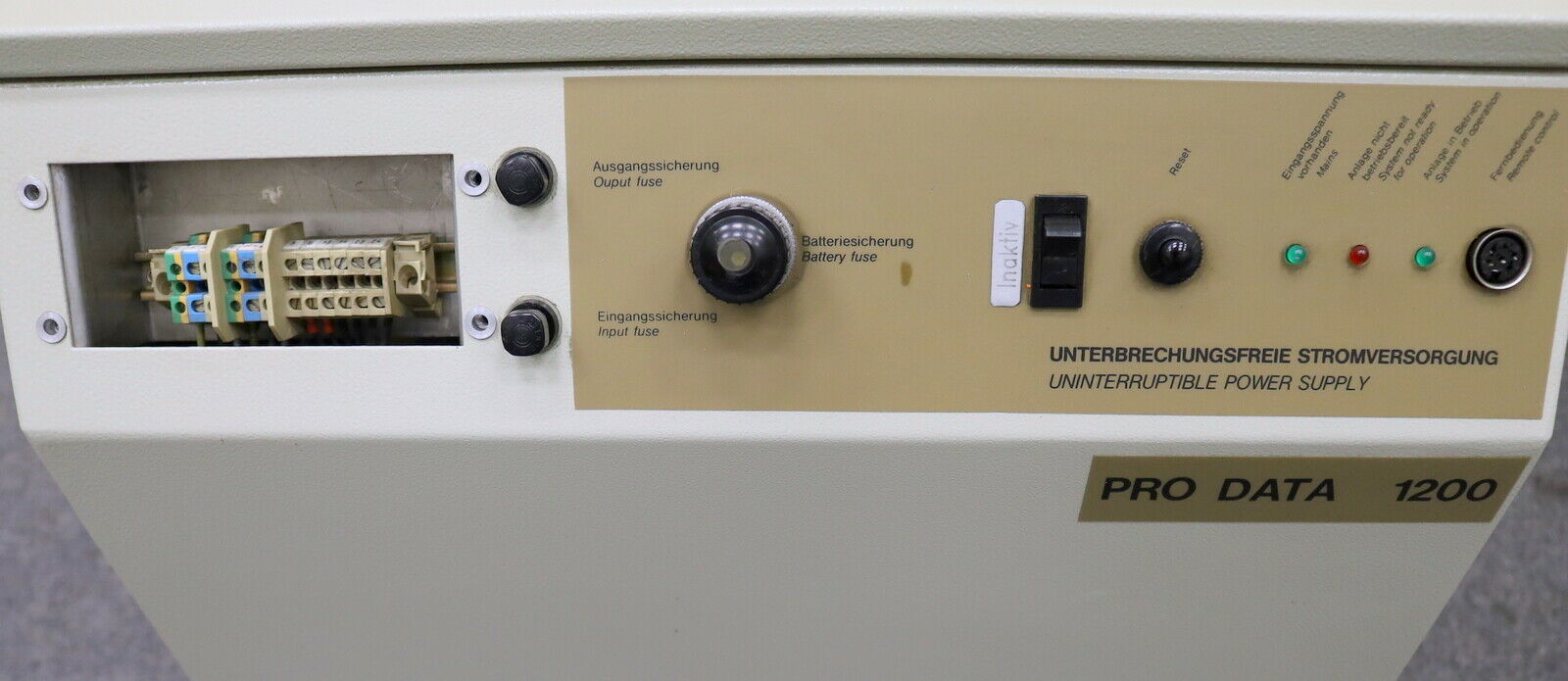 KUHNKE Unterbrechnungsfreie Stromversorgung PRO DATA 1200 K2-10 für 10min