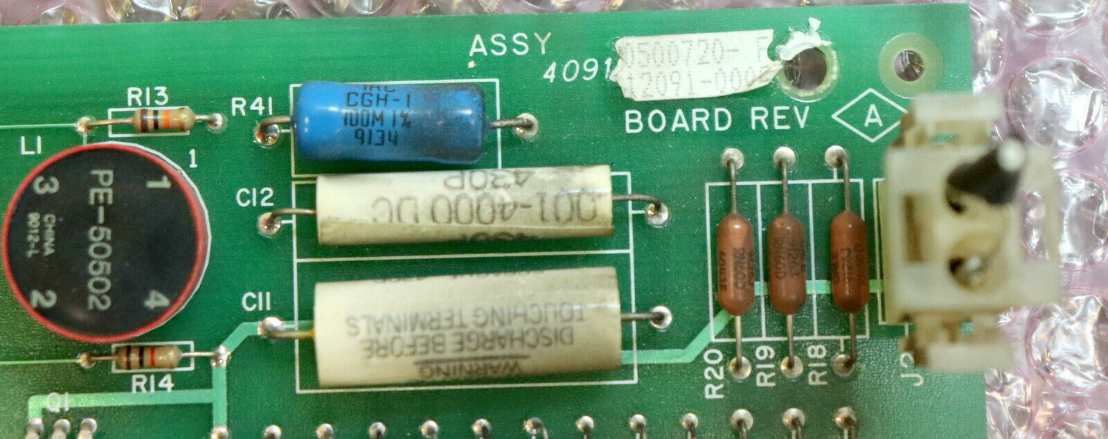 ASSY Board REV 4091 00500720-F 112091-0002 BI-4 Platine No. 500719 - gebraucht