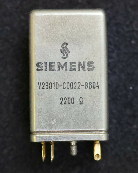 SIEMENS Kammrelais V23010-C0022-B604 2 Wechsler 2200Ohm Goldkontakte