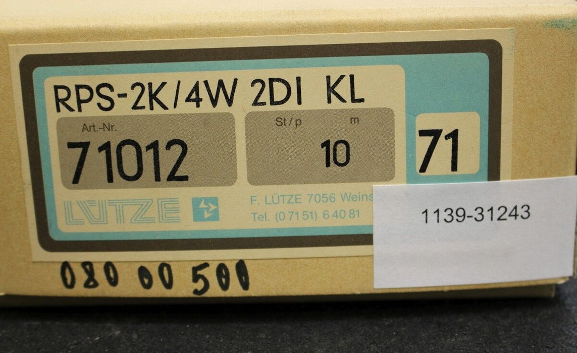 LÜTZE Doppelrelaissockel RPS-2K / 4W 2DI KL  Art.Nr. 71012 - 1 Stück