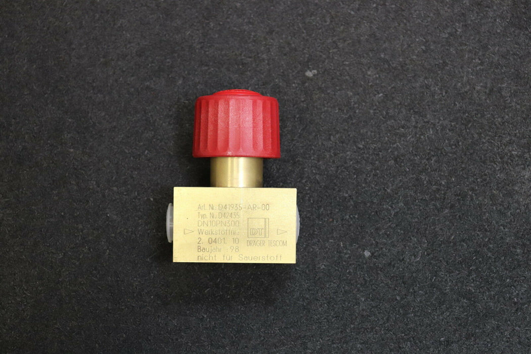 DRÄGER Hochdruck-Ventil DN10 PN300 für Wasserstoff H2 Typ Nr. D42435