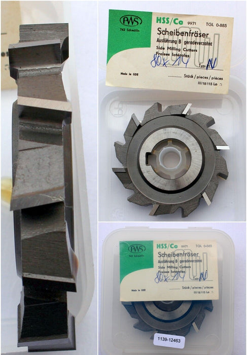 Scheibenfräser DIN 885 Art.-Nr. 14123100Form A Typ NØ80js16x14k11xØ27H7