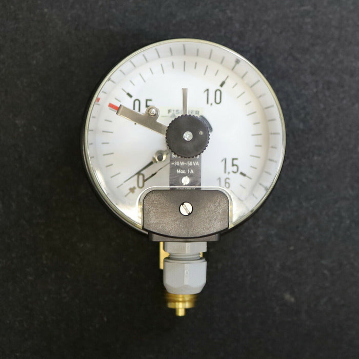 FISCHER Rohrfeder-Manometer MA1103D082000030 0-1,6bar Kl. 1,0 - KB10M100A102