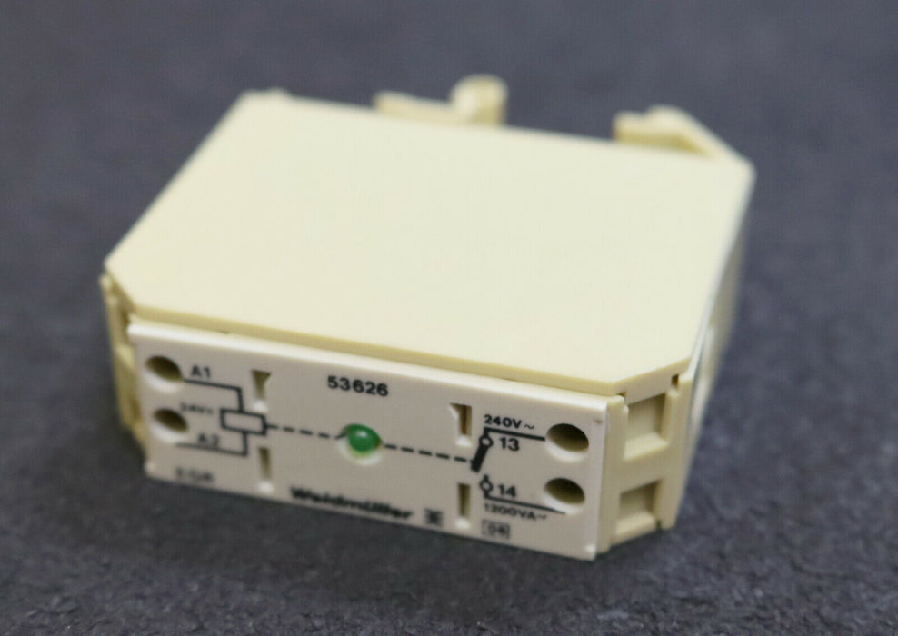 WEIDMÜLLER 4x Relaiskoppler EGR EG2 EN 53626 24VUC Gr. C 250V 4mm² 1A 1S