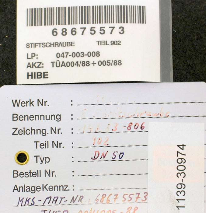 KSB 8 Stiftschrauben für NUCA320 Typ V DN50