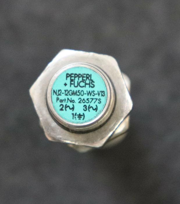 PEPPERL + FUCHS Induktiver Sensor Art.Nr. 026577 Typ NJ2-12GM50-WS-V13
