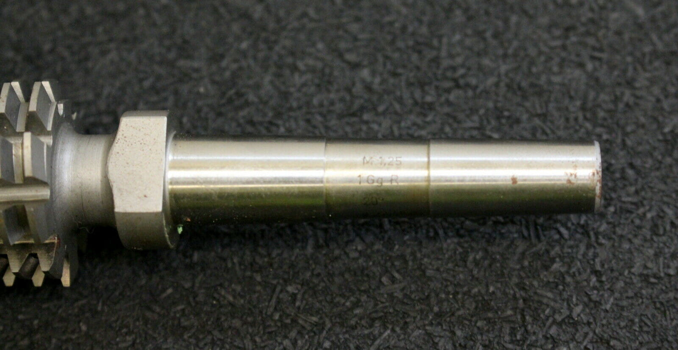 KÖPFER Schneckenrad-Radial-Schaftwälzfräser m=1,25 für SchneckenØ 27,45mm 20°