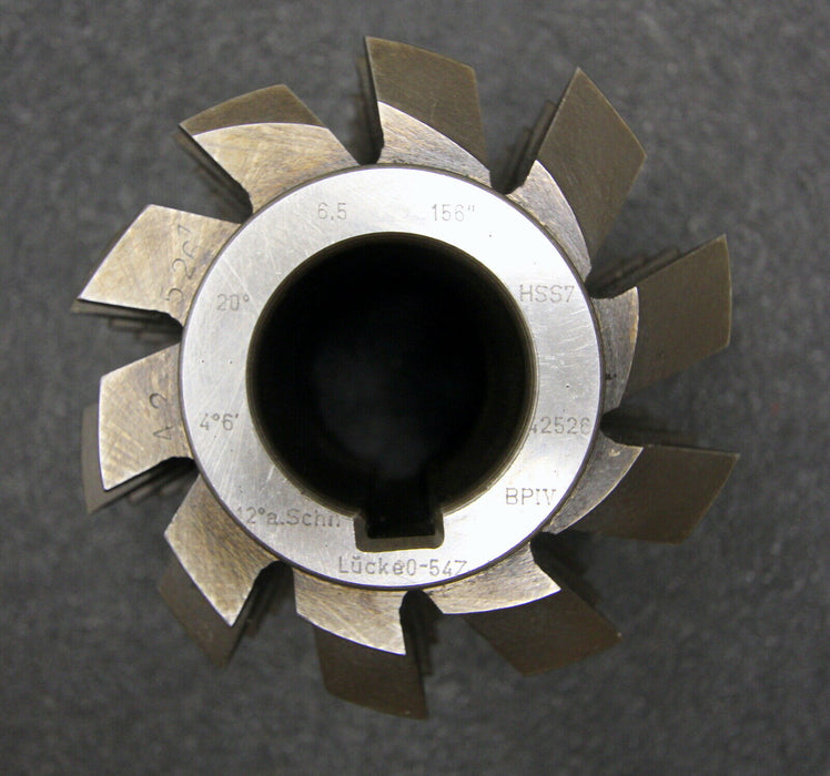 LEIMBACH Vollstahlwälzfräser gear hob m= 6,5mm BP IV DIN3972 20° Ø110x105xØ40mm