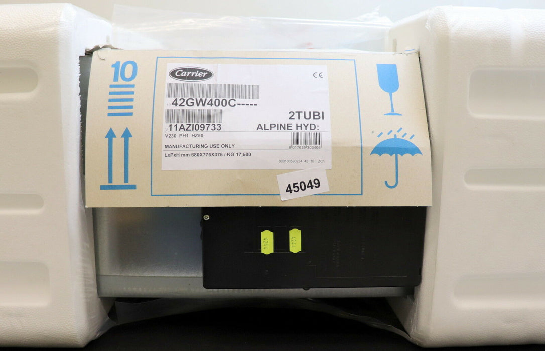 CARRIER Kaltwasserklimagerät Deckeneinbaukassette 42GW400C 2TUBI Alpine HYD.