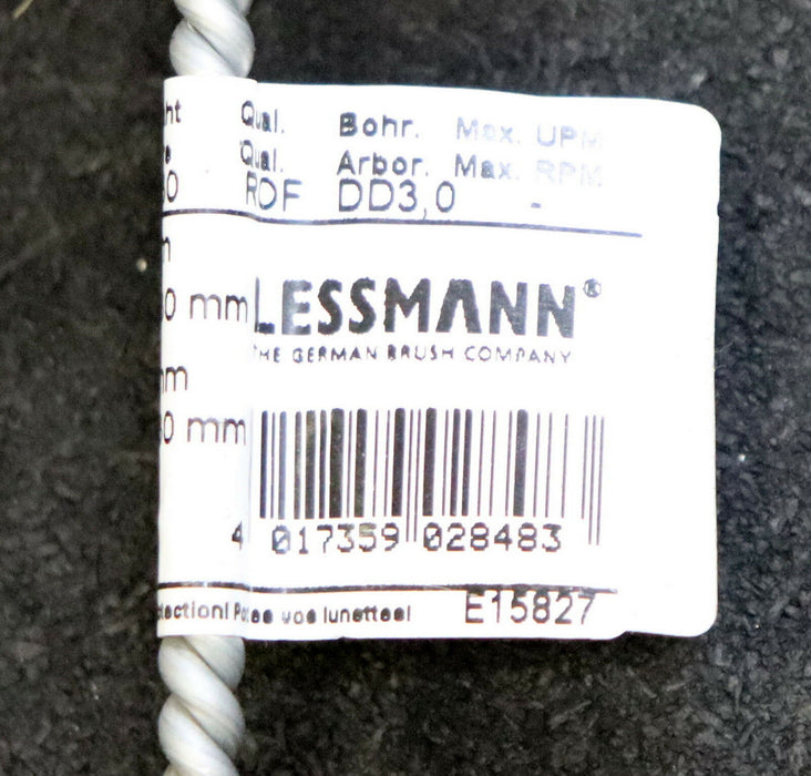 LESSMANN 4 Stück Zylinderbürste mit Öse 542.520 zum reinigen und entgraten