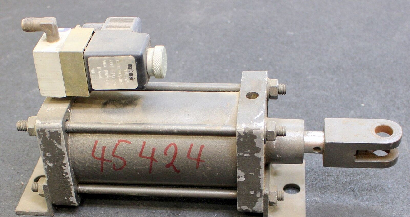 MARTONAIR Druckzylinder G1322 63 + Drosselventil - Antriebszylinder 6 bar -