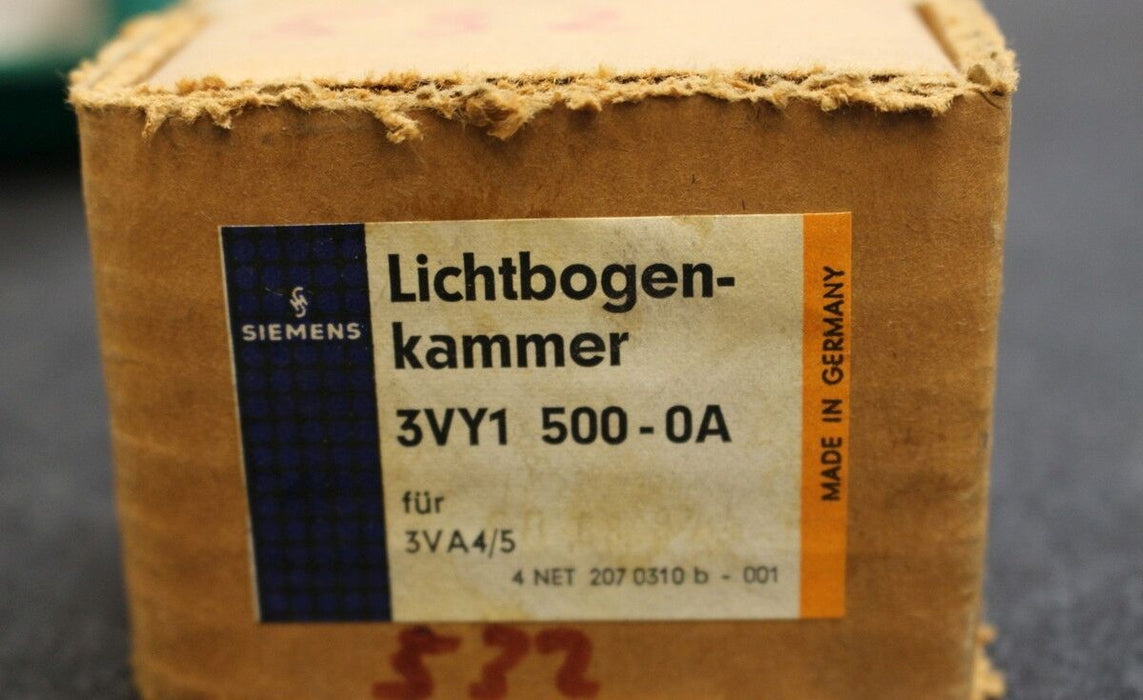 SIEMENS Lichtbogenkammer 3VY1500-0A - für Motorschutzschalter 3VA5