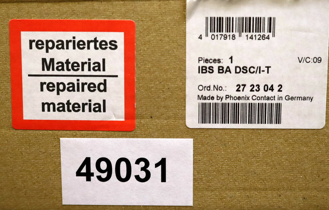 PHOENIX CONTACT Interbus Anschaltung IBS BA DSC/I-T Ord.No. 2723042 Generalüberholt
