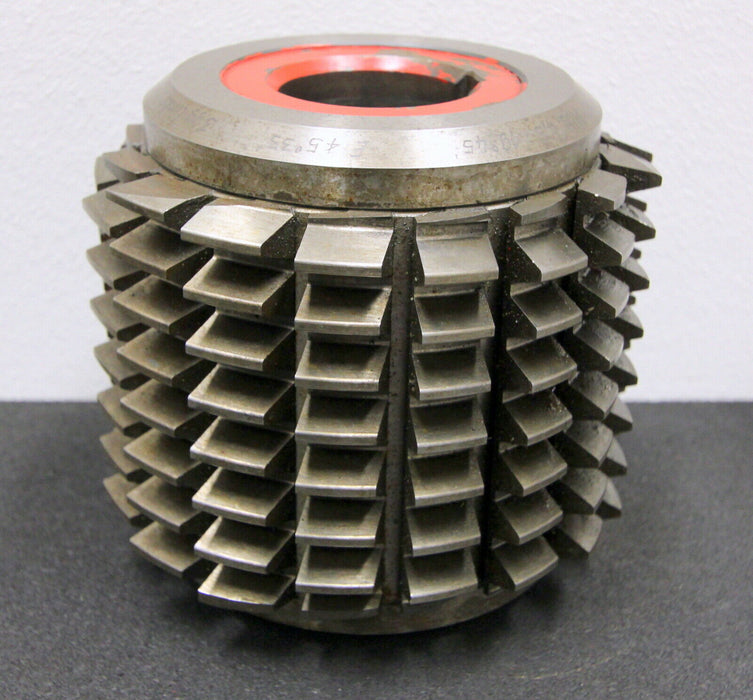 SAAZOR Stollenwälzfräser involute spline hob m= 4,5mm 19°45´ EGW Ø150x140xØ50mm