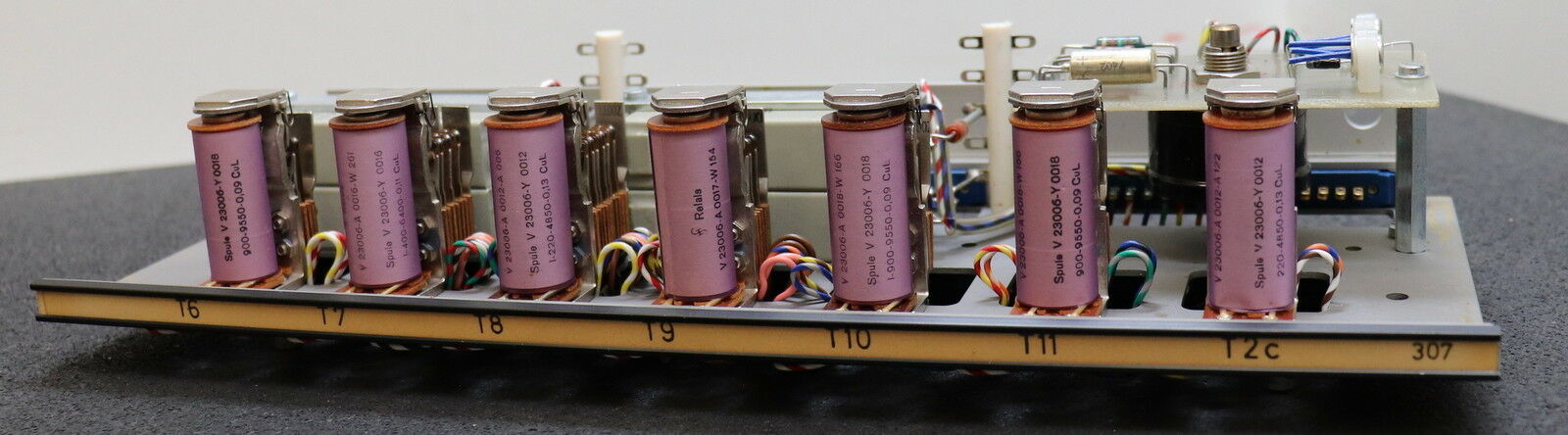 S.I.P. SCHÜTTE Einschub Karte 307 für Lehrenbohrwerk mit Platine 460208a