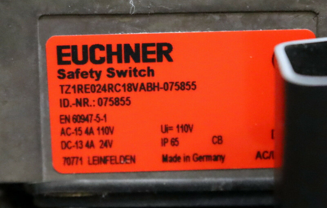 EUCHNER Schutzgitterschalter TZ1RE024RC18VABH-075855 Art.Nr. 075855 ! SEALED !