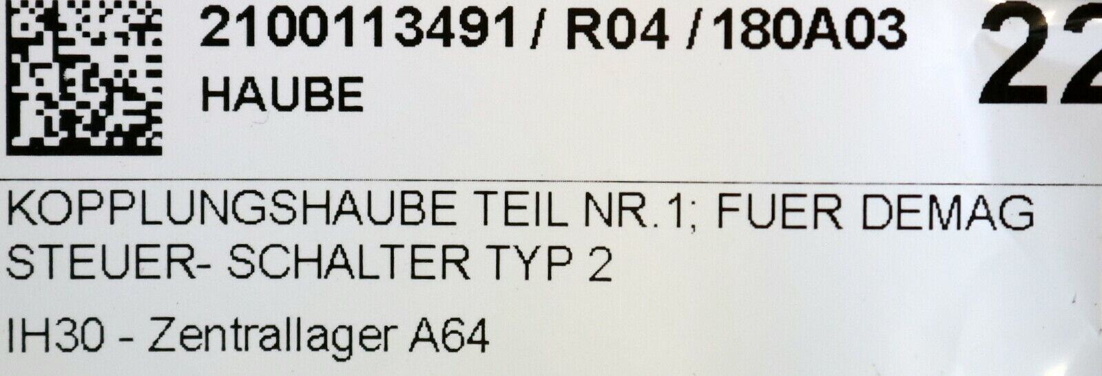 DEMAG Kopplungshaube für DEMAG Steuerschalter DST9 Typ 2 Best.Nr. 87451144