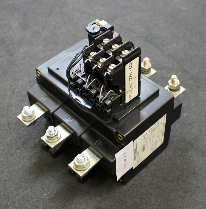 SIEMENS Überlastrelais 3UC4400-8AK + 3NES 601 0001-038 Einstellbereich 120-170A