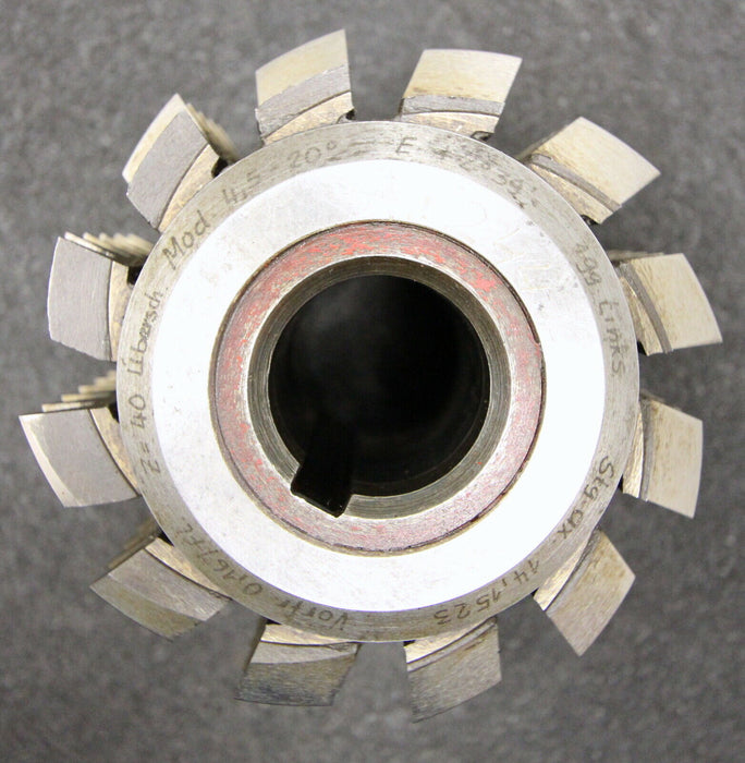 SAAZOR Stollenwälzfräser involute spline hob Vorfräser m= 4,5mm 20° EGW LKN