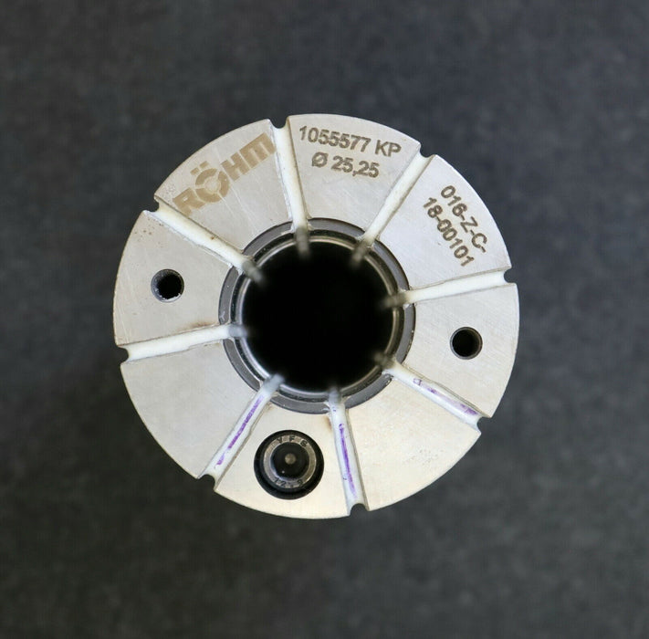 RÖHM Spannkopf Ø25,25mm 1055577 KP zylindrisch glatt 016-Z-C-18-00101 unbenutzt