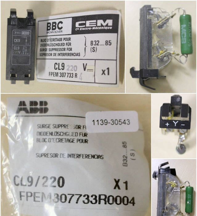 ABB BBC PETERCEM Diodenlöschlgied CL9/220 220VDC FPEM307733R0004