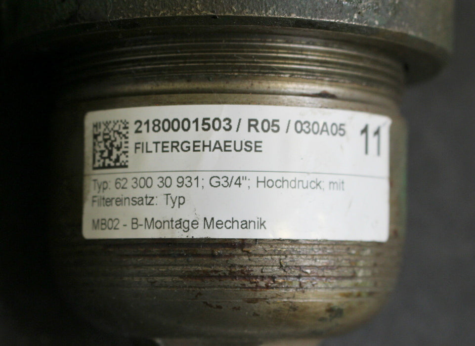 MANN + HUMMEL Filtergehäuse mit Einsatz 6230060312 mit Einsatz 6230150692