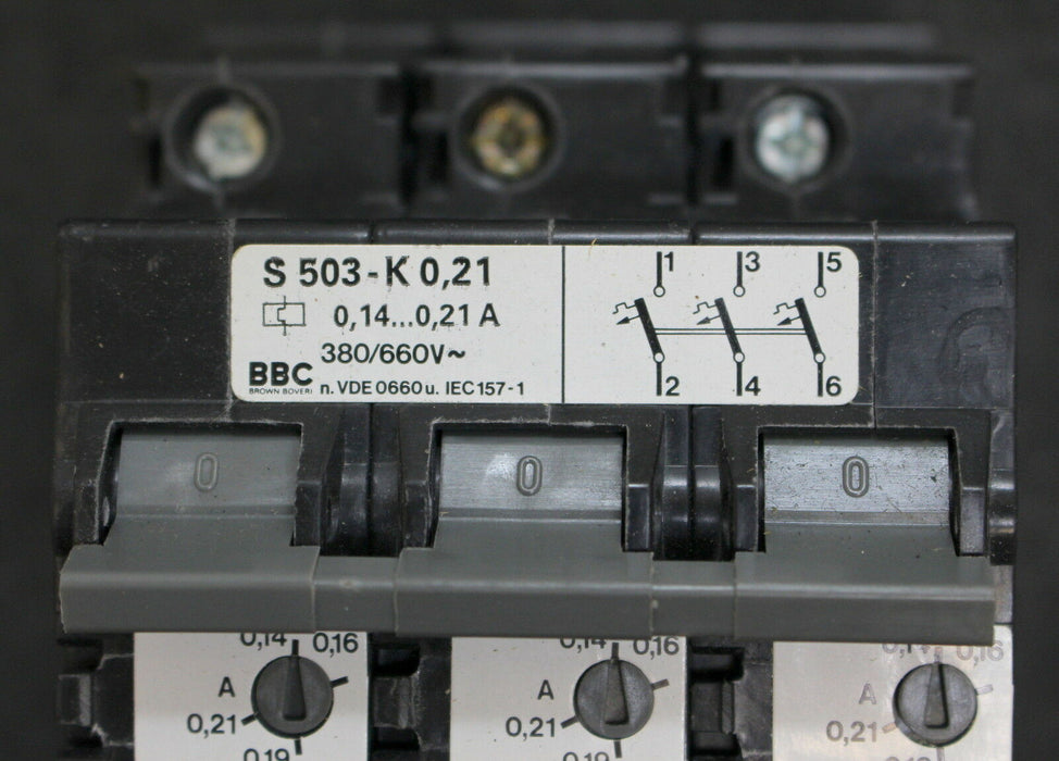 ABB BBC Hochleistungssicherungsautomat S503-K 0,21 0,14-0,21A 380/660VAC GHS