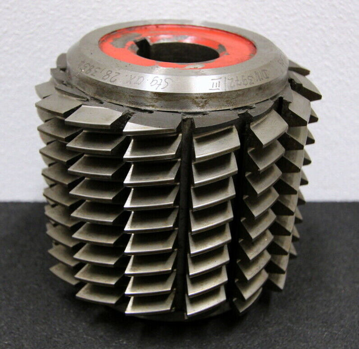 SAAZOR Stollenwälzfräser involute spline hob m=3mm BP III DIN3972 20° 3gg. Re