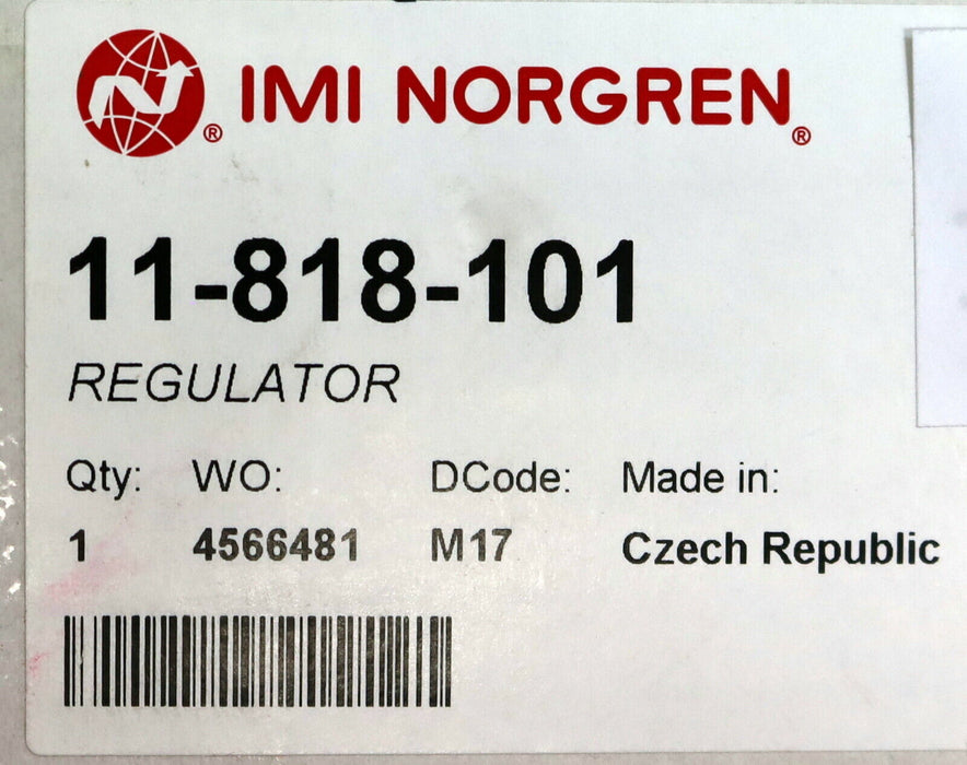 IMI NORGREN Präzisionsdruckregler G1/4 - Regulator 11-818-101 Inline 1/4 - 4bar