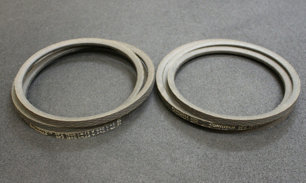 CONTINENTAL 2 Stück Keilriemen SPZ 1600Lw 3V 630 L=L EL - unbenutzt