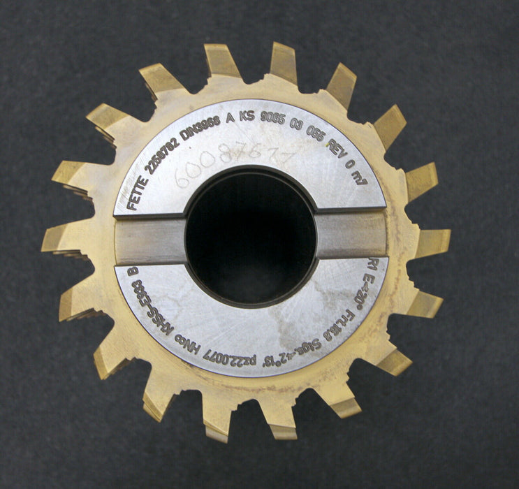 FETTE Vollstahlwälzfräser gear hob m= 7mm 20° EGW Ø200x220xØ60mm pz 22,0077