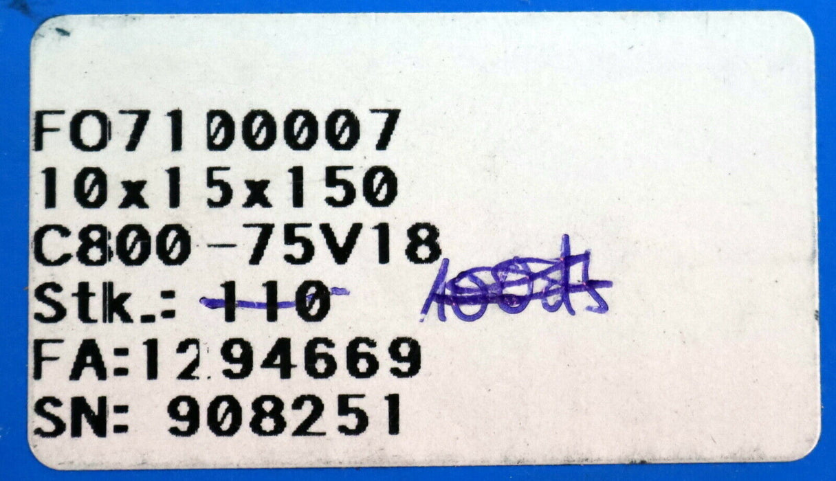 TYROLIT 10 Stück Honleiste honing stone C800-75V18 - 10x15x150mm - FA 1294669