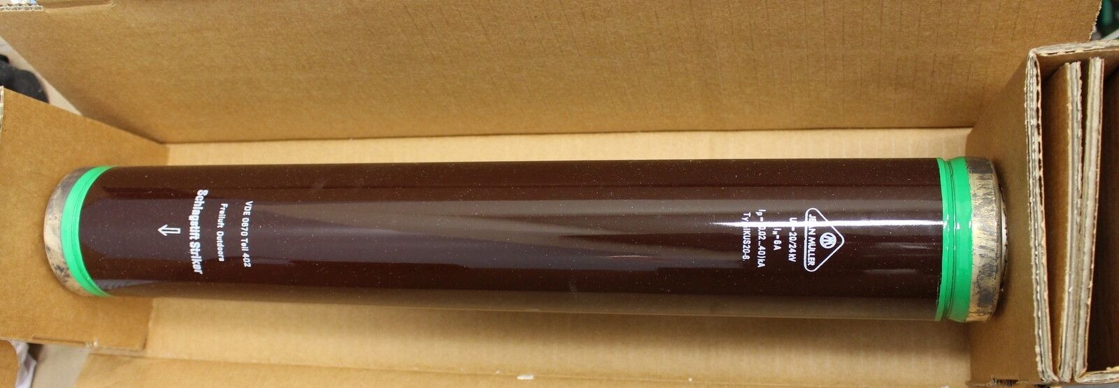 JEAN MÜLLER Hochspannungs-Hochleistungs-Sicherungseinsatz In=6A Un=20/24kV